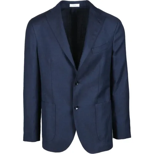 Blazers, male, , Size: M Wool Linen Blazer - Boglioli - Modalova