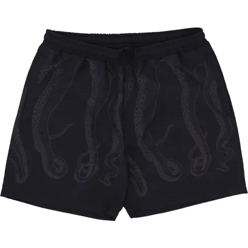 Beachwear, male, , Size: XL Tentacles Swim Shorts Grey/ - Octopus - Modalova