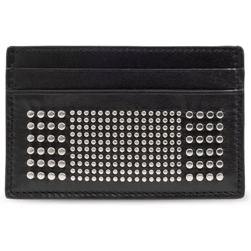 Leather card case , male, Sizes: ONE SIZE - alexander mcqueen - Modalova