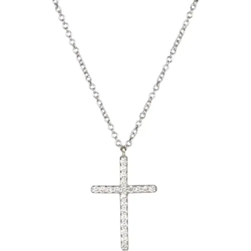 Pre-owned White Gold necklaces , female, Sizes: ONE SIZE - Tiffany & Co. Pre-owned - Modalova