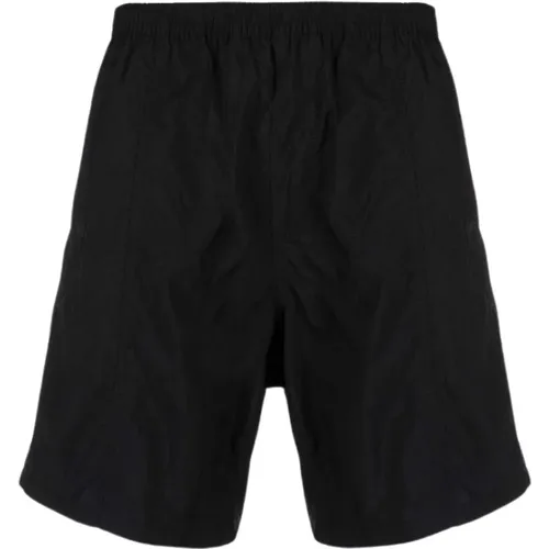 Schwarze Nylon-Badeshorts mit Ami de Coeur - Ami Paris - Modalova