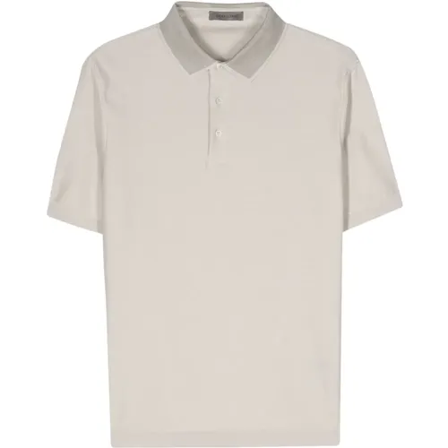 Kontrast Baumwoll Polo Shirt , Herren, Größe: 2XL - Corneliani - Modalova