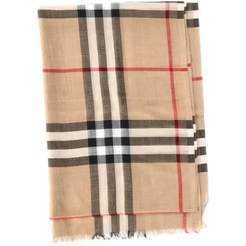 Pre-owned Wool scarves , female, Sizes: ONE SIZE - Burberry Vintage - Modalova