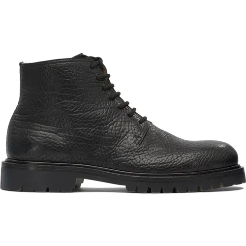 Lace-up Boots, male, , Size: 10 US Leather Ankle Boots Stylish - Officine Creative - Modalova