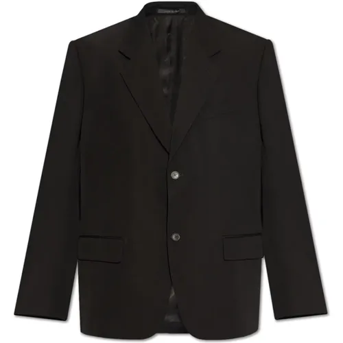 Blazers, male, , Size: S Wool blazer - Balenciaga - Modalova