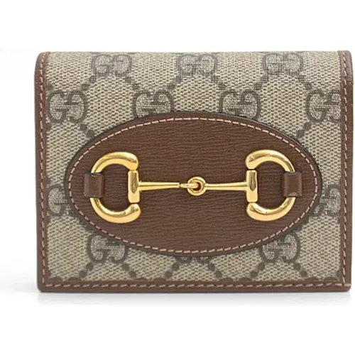 Pre-owned Wallets, female, , Size: ONE SIZE Pre-owned Canvas wallets - Gucci Vintage - Modalova