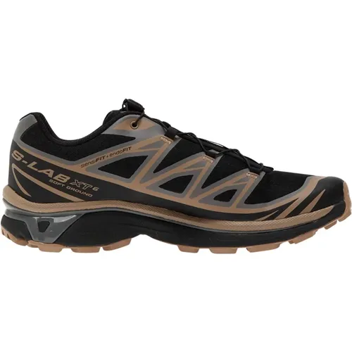 Trail Sneaker Xt-6 Schwarz/Portabella/Pewter , Herren, Größe: 43 1/2 EU - Salomon - Modalova