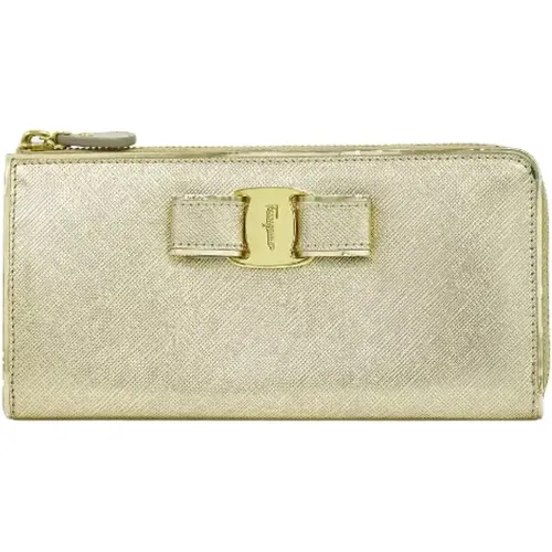 Pre-owned Wallets, female, , Size: ONE SIZE Pre-owned Leather wallets - Salvatore Ferragamo Pre-owned - Modalova