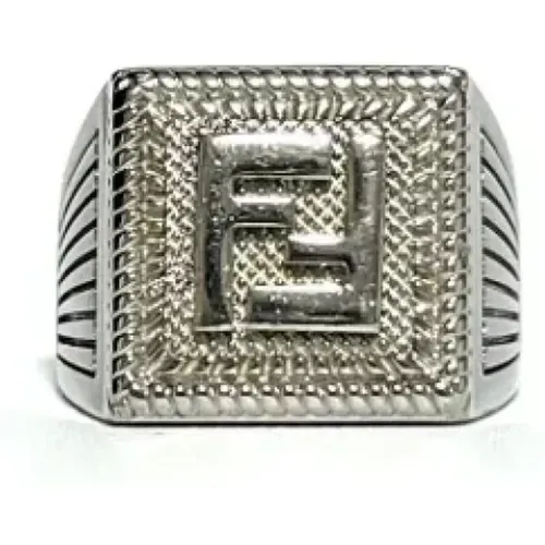 Pre-owned Jewellery, female, , Size: ONE SIZE Pre-owned Metal rings - Fendi Vintage - Modalova