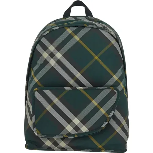 Stylish Shield Backpack in Nylon , male, Sizes: ONE SIZE - Burberry - Modalova