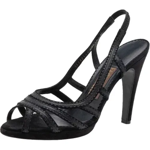 Pre-owned Suede sandals , female, Sizes: 7 UK - Salvatore Ferragamo Pre-owned - Modalova
