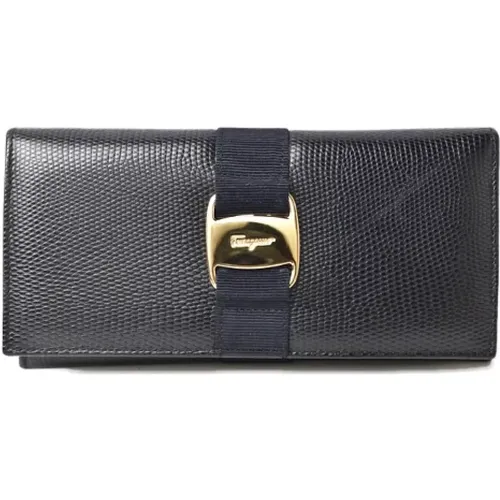 Pre-owned Wallets, female, , Size: ONE SIZE Pre-owned Leather wallets - Salvatore Ferragamo Pre-owned - Modalova