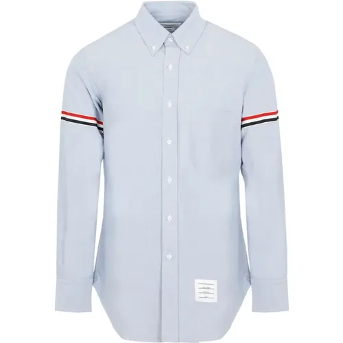 Blaues Noos Oxford Hemd , Herren, Größe: XL - Thom Browne - Modalova