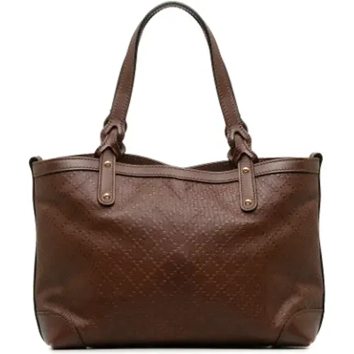 Pre-owned Tote Bags, female, , Size: ONE SIZE Pre-owned Leather gucci-bags - Gucci Vintage - Modalova