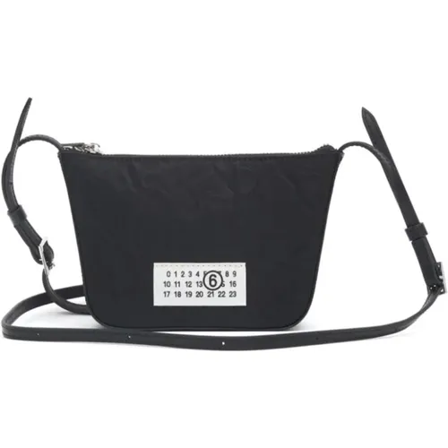 Logo Patch Shoulder Bag , female, Sizes: ONE SIZE - MM6 Maison Margiela - Modalova