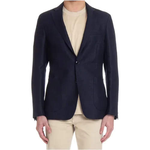 Blazers, male, , Size: L Deconstructed Jacket - Ermenegildo Zegna - Modalova