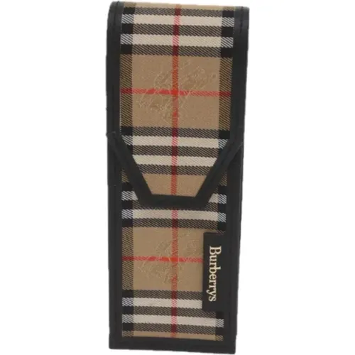 Pre-owned Wallets, female, , Size: ONE SIZE Pre-owned Canvas wallets - Burberry Vintage - Modalova