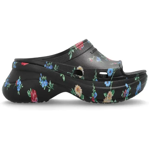Sliders, female, , Size: 9 US Slides Pool Crocs - Balenciaga - Modalova