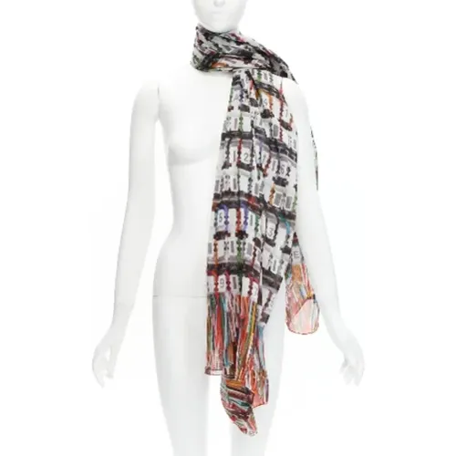 Pre-owned Cotton scarves , female, Sizes: ONE SIZE - Chanel Vintage - Modalova