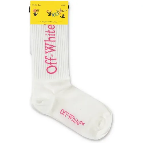 Weiße Baumwollmädchen Stricksocken Off - Off White - Modalova