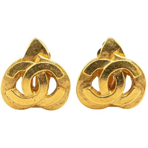 Pre-owned Jewellery, female, , Size: ONE SIZE Pre-owned Metal earrings - Chanel Vintage - Modalova