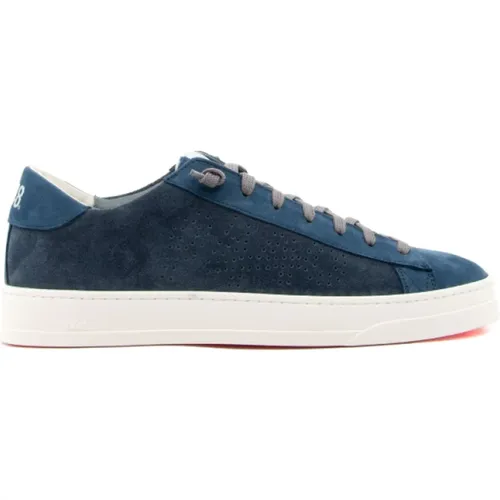 Sneakers, male, , Size: 8 US Suede Men's Sneakers Jack Model - P448 - Modalova