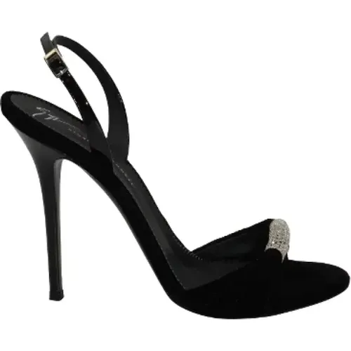 Pre-owned Velvet sandals , female, Sizes: 8 UK - Giuseppe Zanotti Pre-owned - Modalova