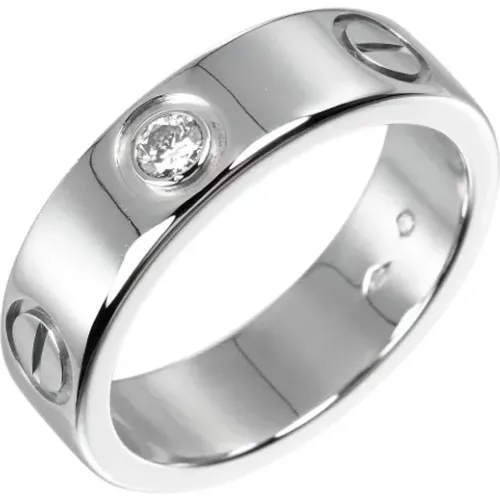 Pre-owned Jewellery, female, , Size: ONE SIZE Pre-owned Platinum rings - Cartier Vintage - Modalova