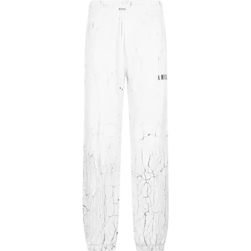 Cracked Dye Logo Sweatpants , male, Sizes: M, XL, L - Amiri - Modalova