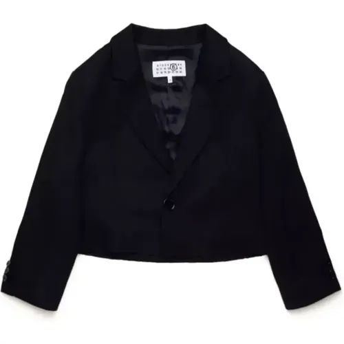 Schwarze Jacke für Frauen - MM6 Maison Margiela - Modalova