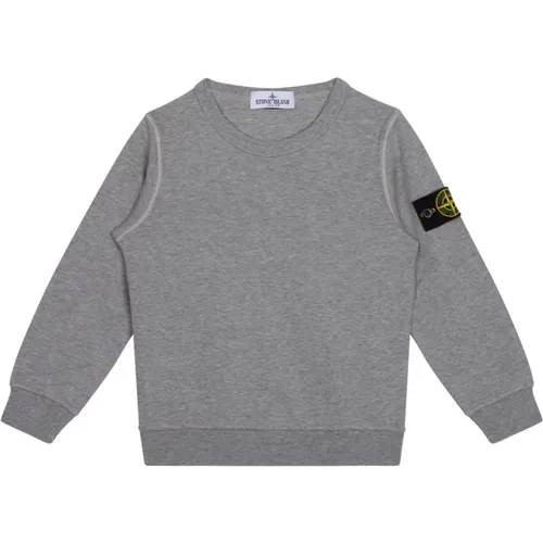 Grauer Rundhals-Sweatshirt - Stone Island - Modalova