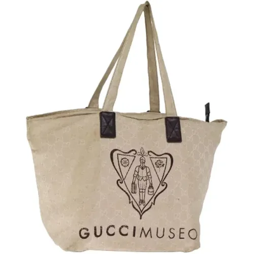 Pre-owned Tote Bags, female, , Size: ONE SIZE Pre-owned Cotton gucci-bags - Gucci Vintage - Modalova