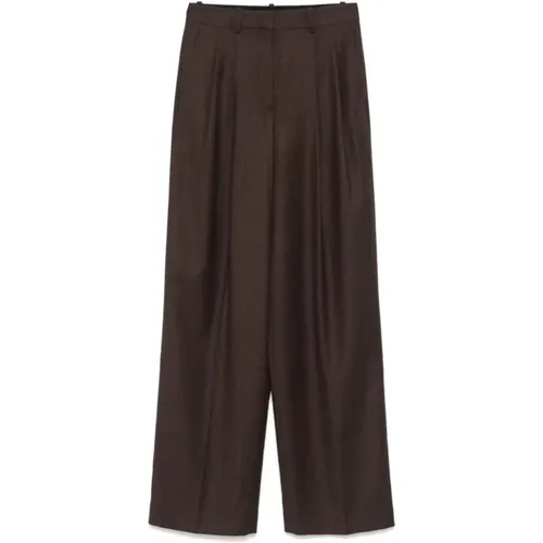 Hoch taillierte weite Bein Flanellhose - Theory - Modalova