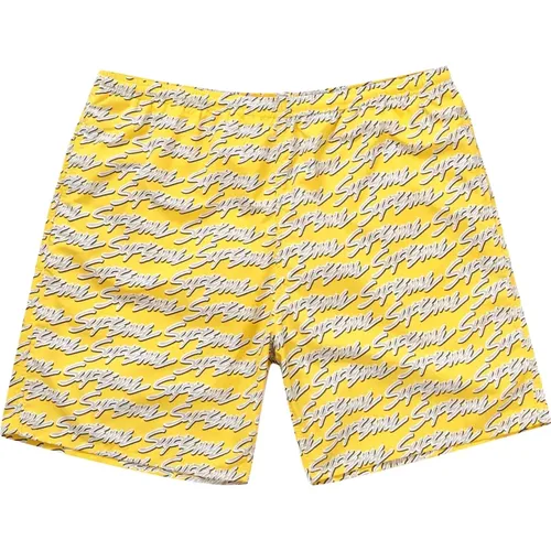 Signature Script Logo Water Short , male, Sizes: S - Supreme - Modalova