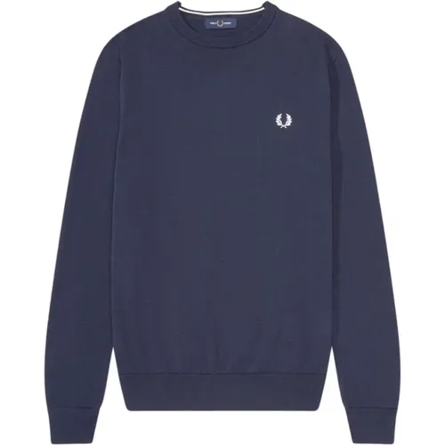 Sweatshirts, male, , Size: L Classic Crew Neck Jumper - Fred Perry - Modalova