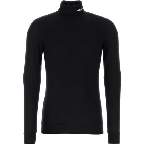 Turtlenecks, male, , Size: S Stretch Viscose T-Shirt in - Ambush - Modalova