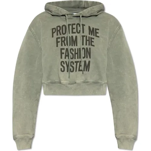 Bedruckter Hoodie , Damen, Größe: XS - Moschino - Modalova