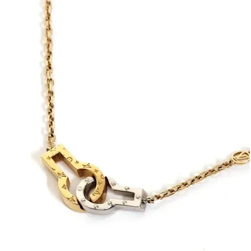 Pre-owned Metal necklaces , female, Sizes: ONE SIZE - Louis Vuitton Vintage - Modalova