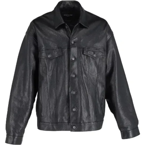 Pre-owned Leather outerwear , male, Sizes: XS - Balenciaga Vintage - Modalova