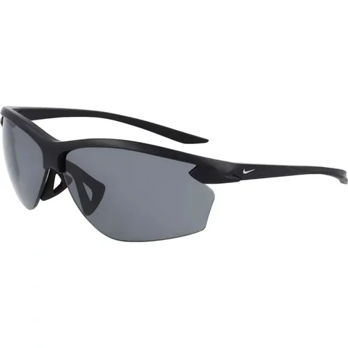 Schwarze/Graue Sonnenbrille , Damen, Größe: 70 MM - Nike - Modalova