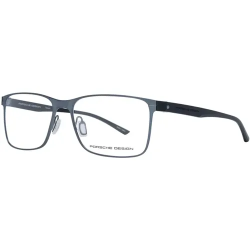 Glasses, male, , Size: ONE SIZE Titanium Grey Optical Frames Trapezium Style - Porsche Design - Modalova