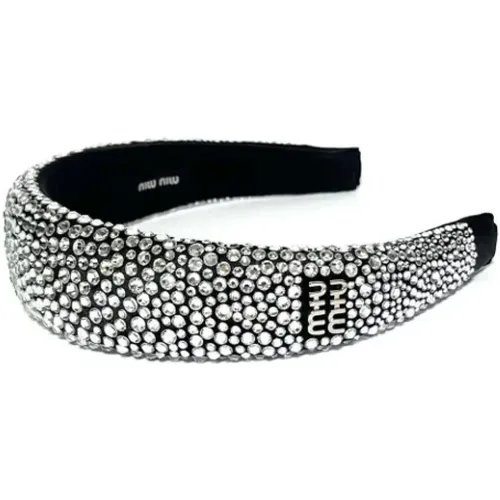 Pre-owned Accessories, female, , Size: ONE SIZE Pre-owned Fabric hair-accessories - Miu Miu Pre-owned - Modalova