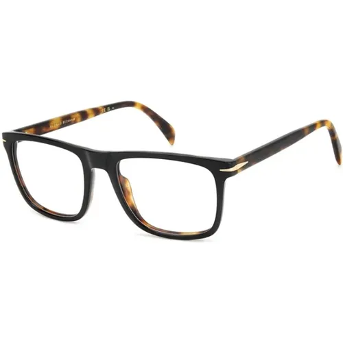Schwarze Havana Brille , unisex, Größe: 54 MM - Eyewear by David Beckham - Modalova