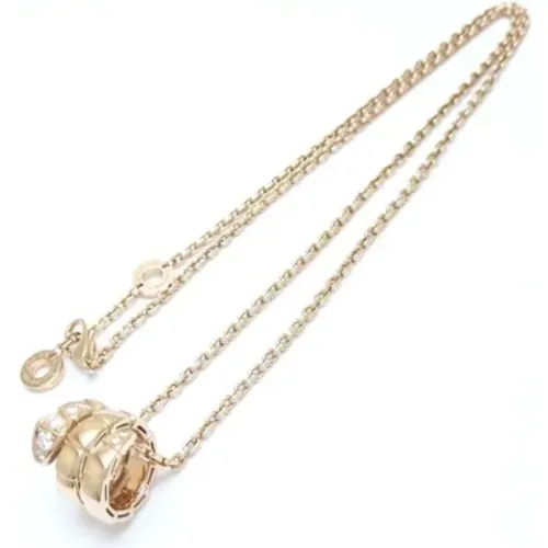 Pre-owned Jewellery, female, , Size: ONE SIZE Pre-owned Rose Gold necklaces - Bvlgari Vintage - Modalova