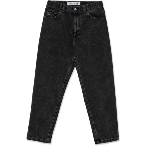 Baumwoll Denim Jeans mit Stickerei , Herren, Größe: W28 - Polar Skate Co. - Modalova