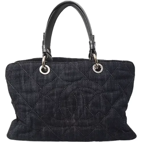 Pre-owned Tote Bags, female, , Size: ONE SIZE Pre-owned Canvas handbags - Chanel Vintage - Modalova