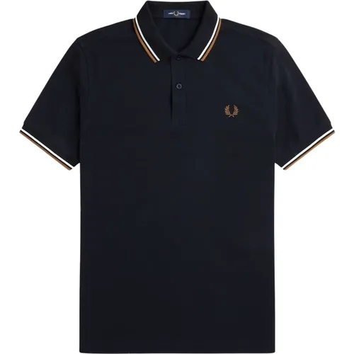 Polo Shirts, male, , Size: XL Slim Fit Twin Tipped Polo - Fred Perry - Modalova