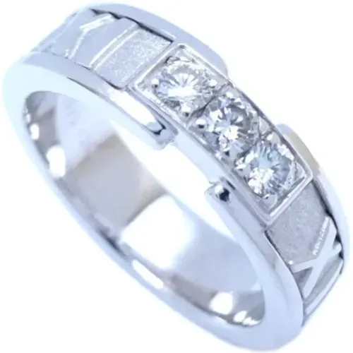 Pre-owned Jewellery, female, , Size: ONE SIZE Pre-owned White Gold rings - Tiffany & Co. Pre-owned - Modalova