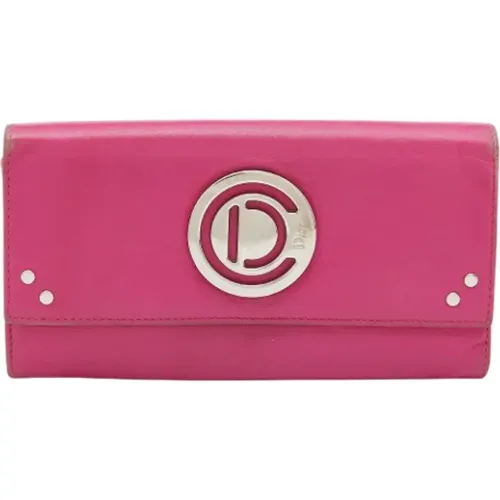 Pre-owned Wallets, female, , Size: ONE SIZE Pre-owned Leather wallets - Dior Vintage - Modalova