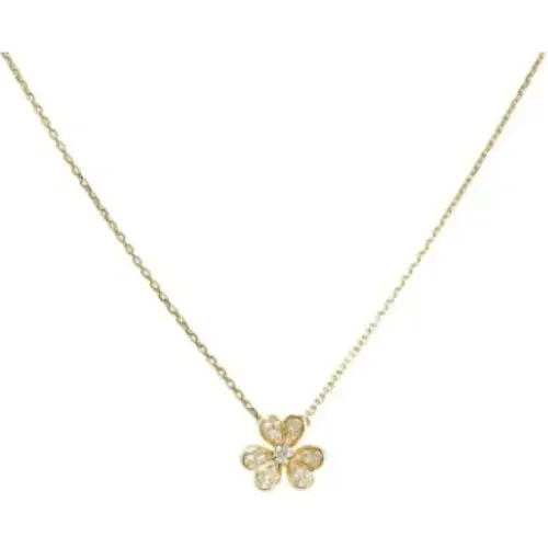 Pre-owned Jewellery, female, , Size: ONE SIZE Pre-owned Gold necklaces - Van Cleef & Arpels Pre-owned - Modalova